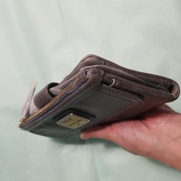 Brand New Fossil Full Size Wallet/Clutch(Grey) - Picture 8 of 11